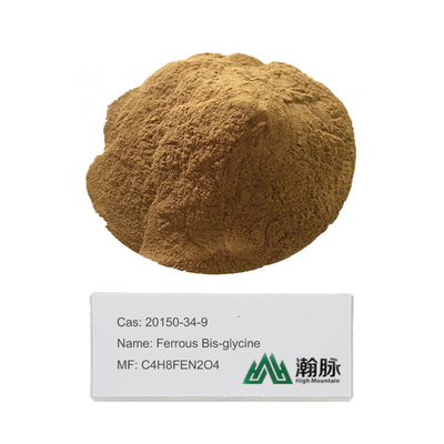 Fechel Ferrochel Ferrous Bisglycinate Ferrous Glycinate Iron Glycinate CAS 20150-34-9 C4H8FEN2O4